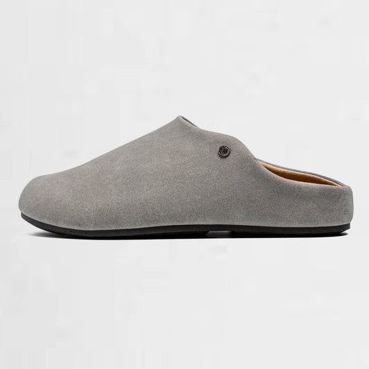 OMYEESE Men's Minimalist Indoor House Slippers – Soft Faux Suede, Warm Lining, Anti-Slip Sole, Cozy Home Shoes for Men