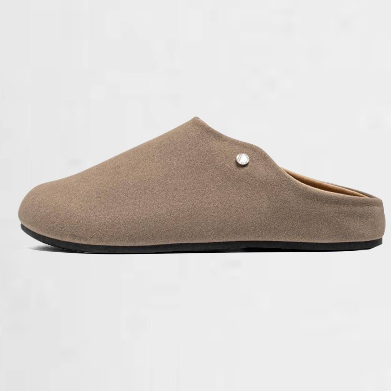 OMYEESE Men's Minimalist Indoor House Slippers – Soft Faux Suede, Warm Lining, Anti-Slip Sole, Cozy Home Shoes for Men