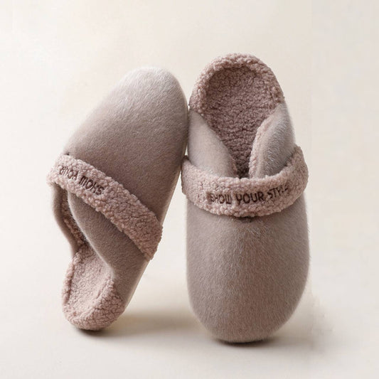 Women Cozy Plush Indoor Slippers – Warm Fleece Lining, Anti-Slip Sole, Comfy Cloud-Like House Shoes for Cold Weather