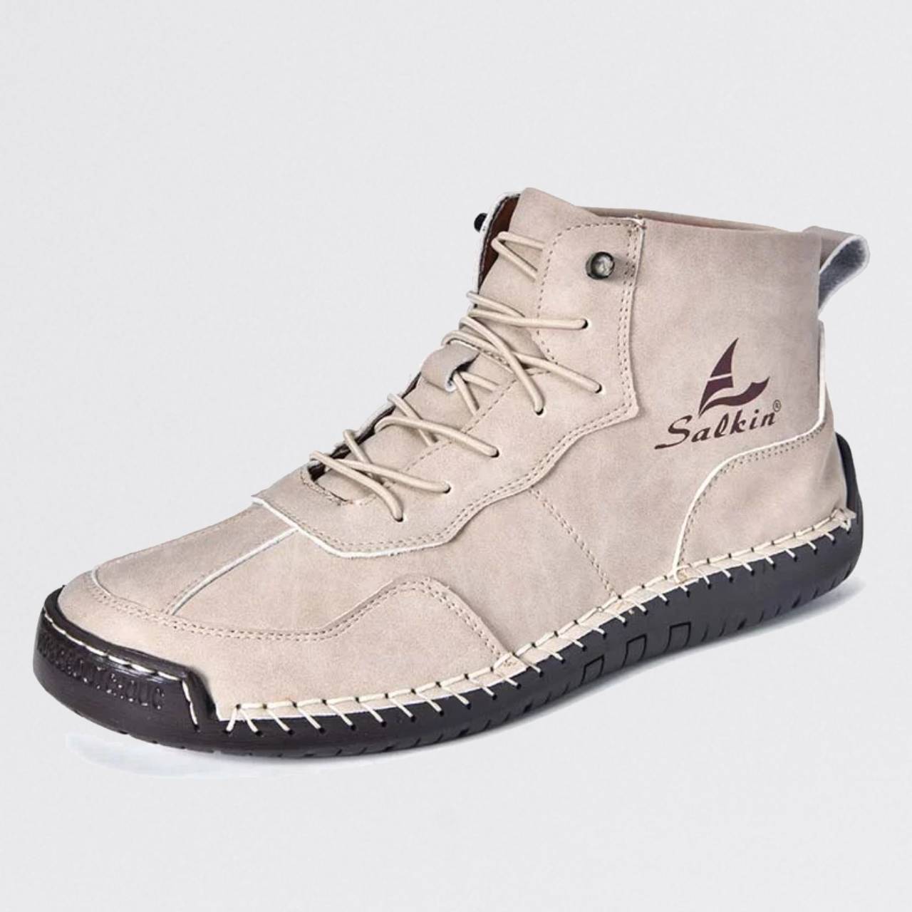 Men's Leather Boots – Waterproof, Comfortable & Arch Support Work Shoes