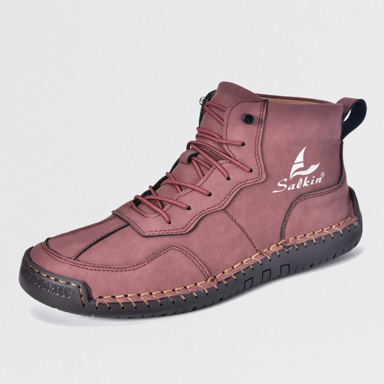 Men's Leather Boots – Waterproof, Comfortable & Arch Support Work Shoes