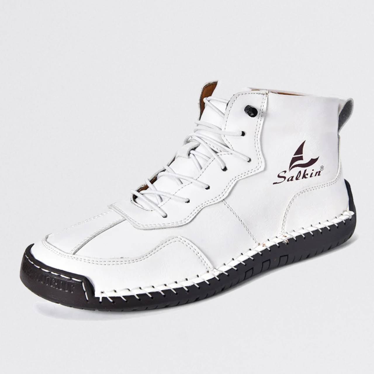 Men's Leather Boots – Waterproof, Comfortable & Arch Support Work Shoes