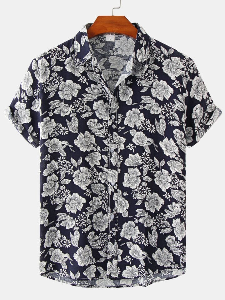 Printed Short Sleeve Men's Shirts SZYL041008