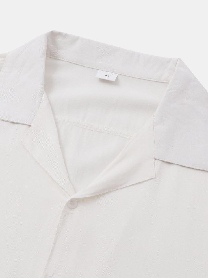 White Short Sleeve Shirts Men SZYL041006