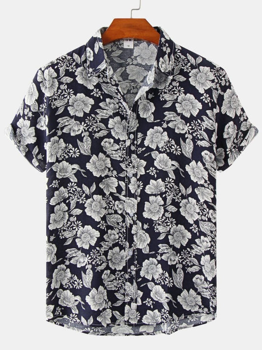 Printed Short Sleeve Men's Shirts SZYL041008