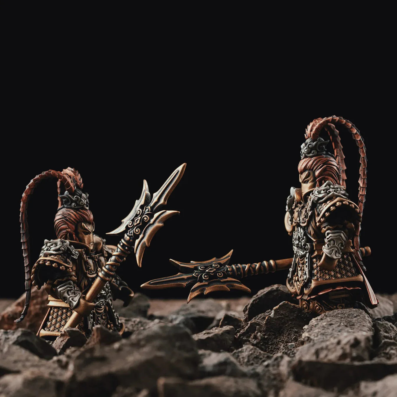 Magnetic Modular Metal Warrior Figurine – Premium Collectible Desk Display Gift