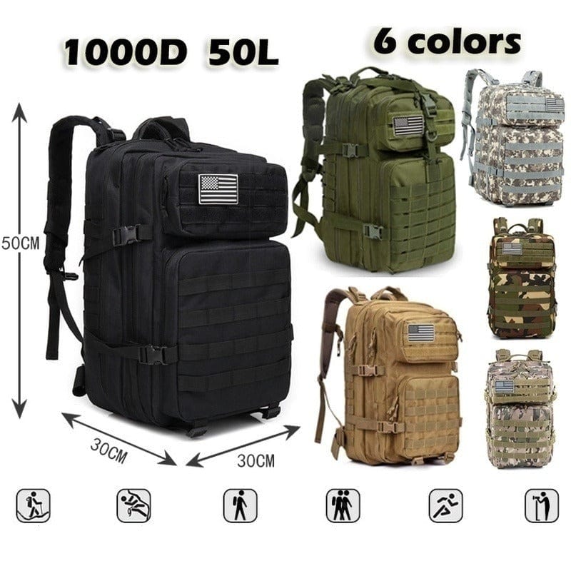 Nylon Waterproof Trekking Camping Hiking Bag Backpack