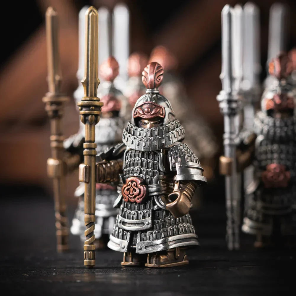 Complete Knight Set- Mini Metal Figurine Collection Set, Magnetic Detachable