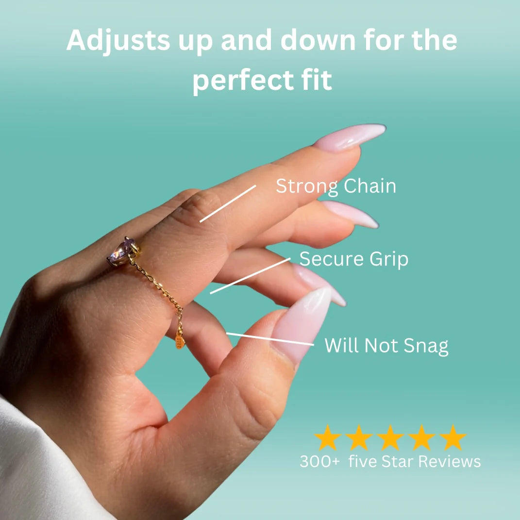The Original Self-Love Chain Ring- Yellow Gold