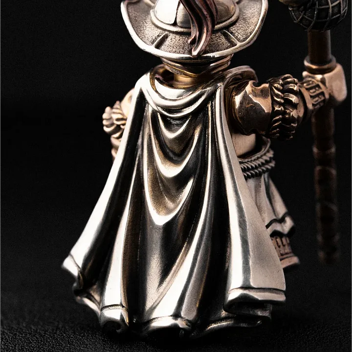 Magnetic Detachable Metal Spear Warrior Figurine – Premium Collectible Desk Statue