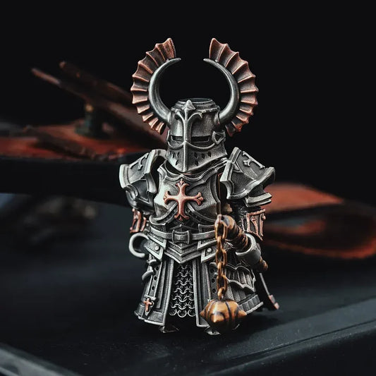 Crusader bronze Collectible Figurine – Magnetic Detachable Accessories Set