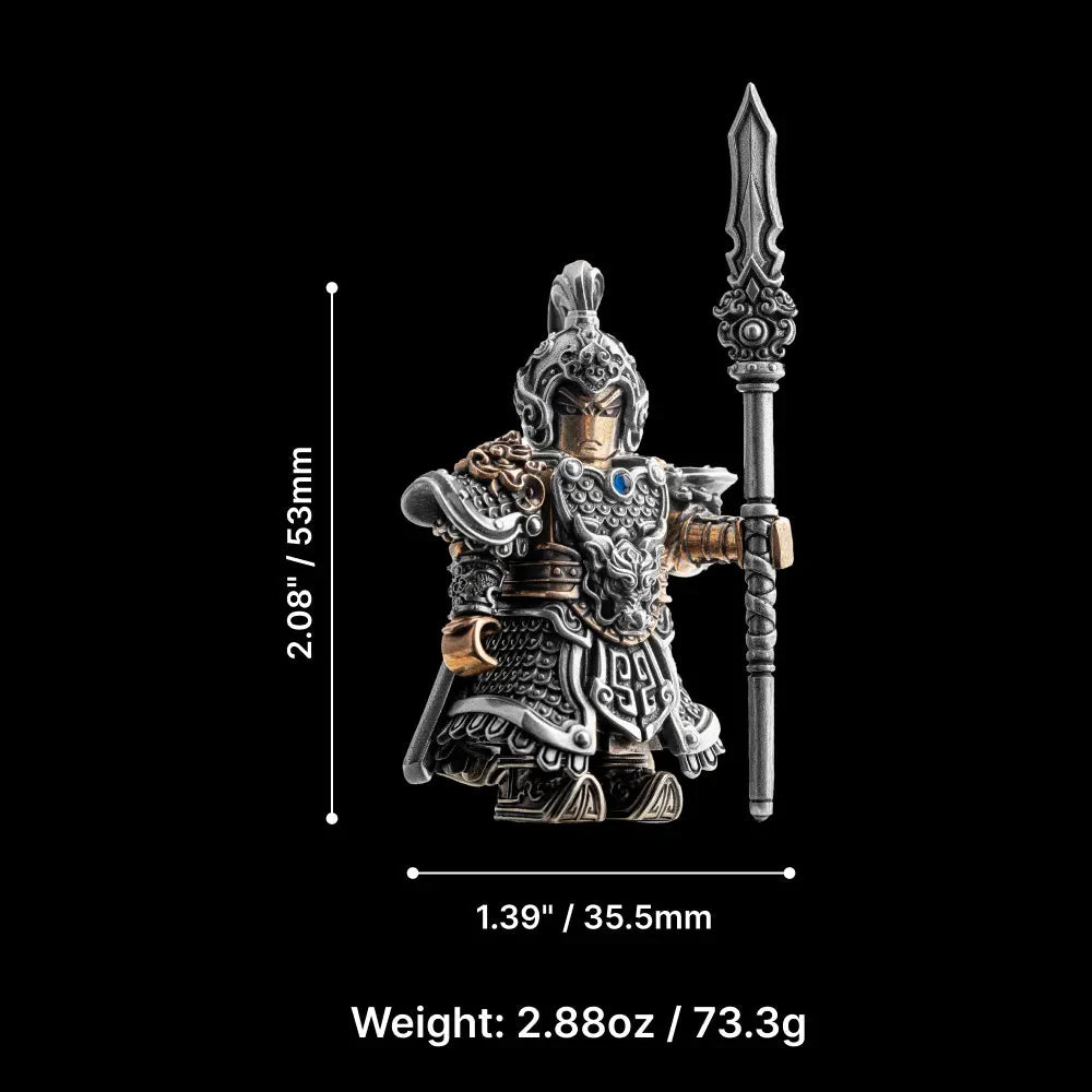 Premium Metal Knight Figurine –Bronze Copper Magnetic Detachable Collectible for Desk Display