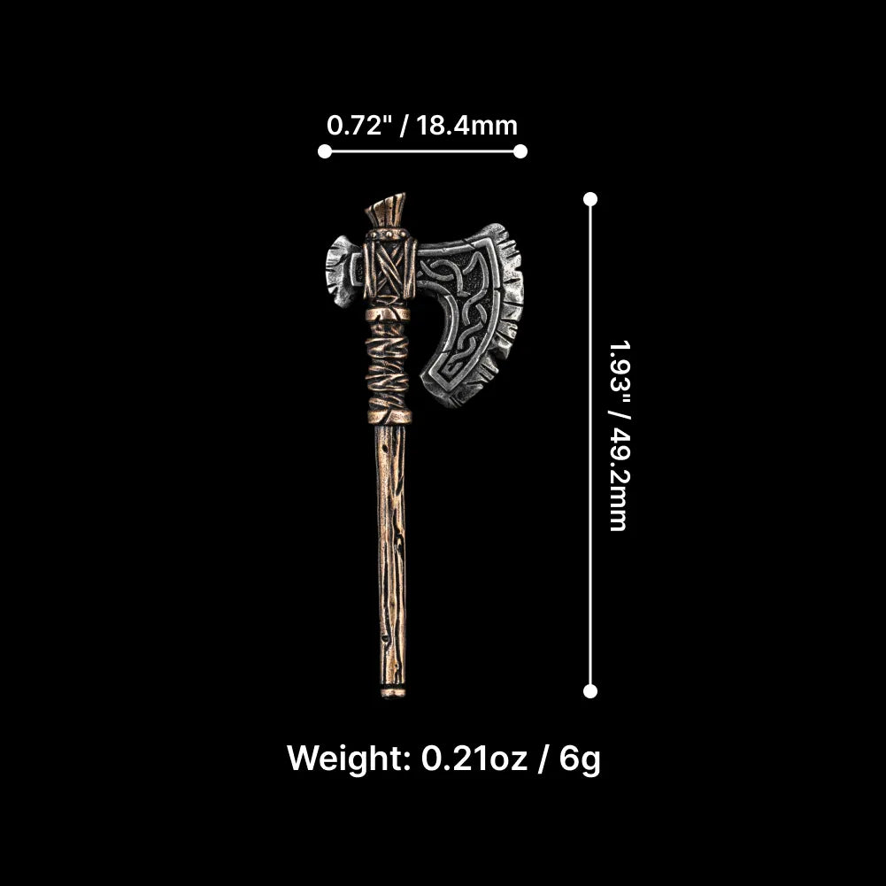 Viking Raider Collectible Figure Detachable Bronze Copper Knight Statue