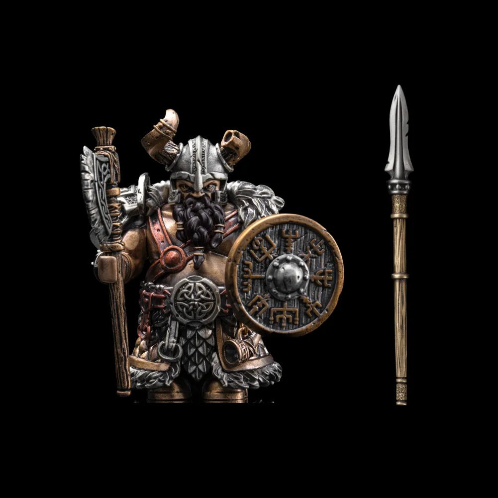 Viking Raider Collectible Figure Detachable Bronze Copper Knight Statue