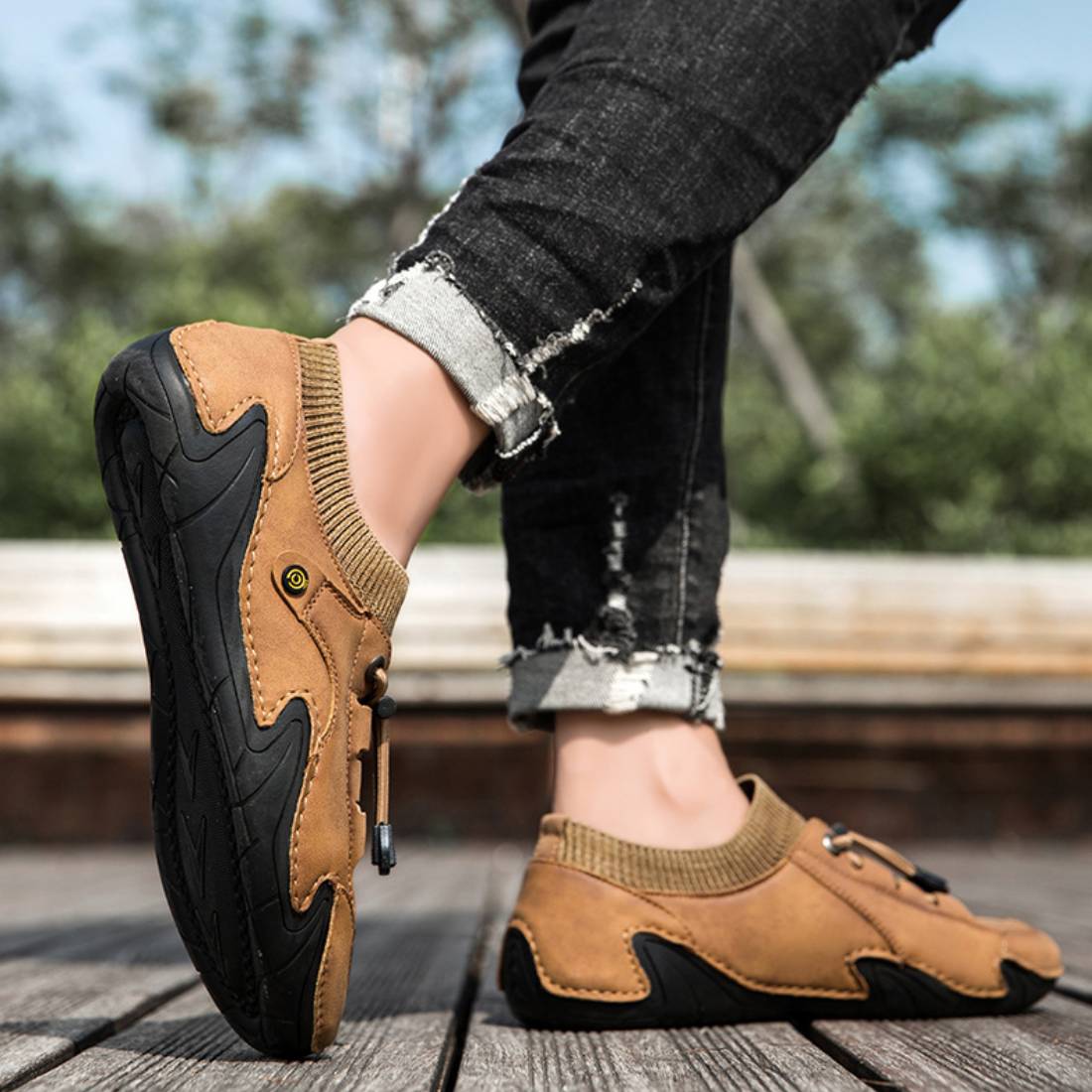 Casual Outdoor Men's Leather Shoes