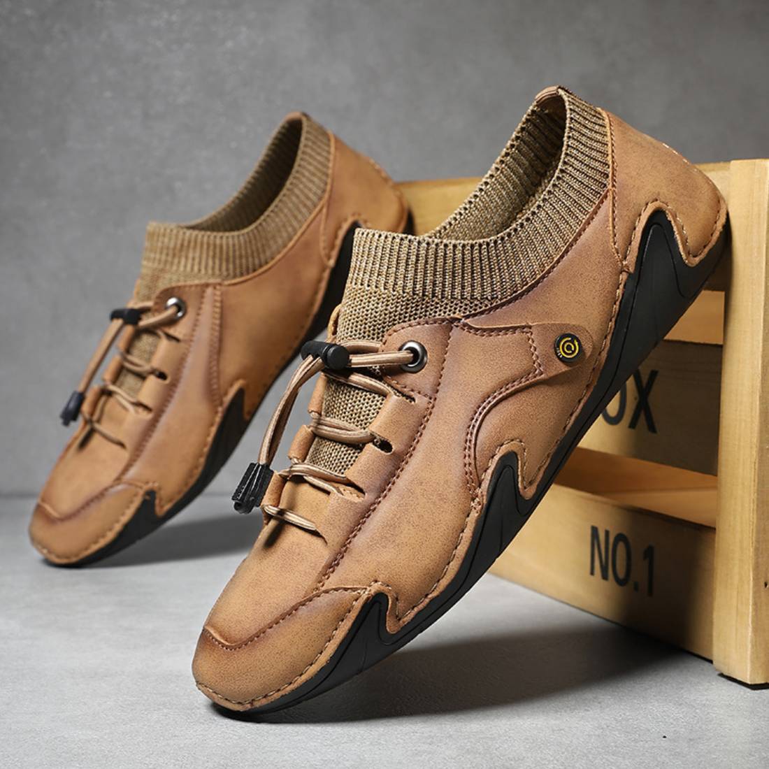 Casual Outdoor Men's Leather Shoes
