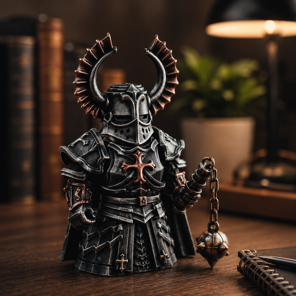 OMYEESE™ Crusader Magnetic Metal Desk Sculpture