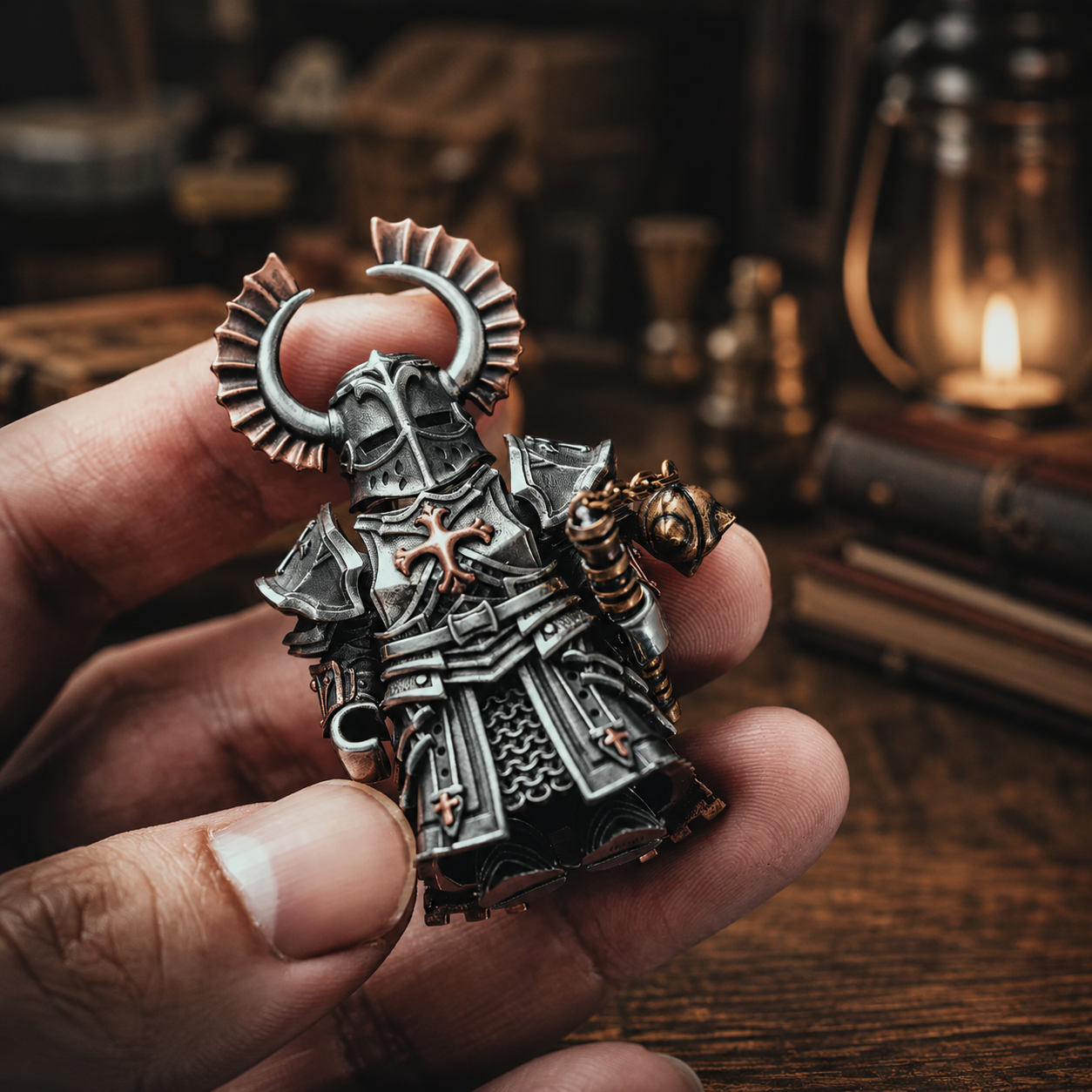 OMYEESE™ Crusader Magnetic Metal Desk Sculpture