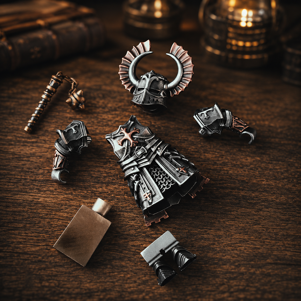 OMYEESE™ Crusader Magnetic Metal Desk Sculpture