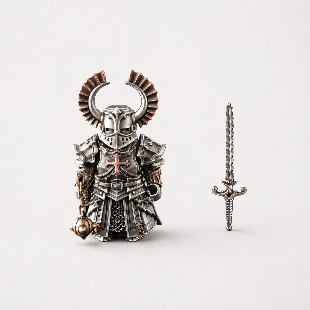 OMYEESE™ Crusader Magnetic Metal Desk Sculpture
