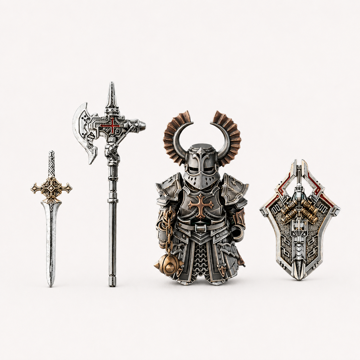 OMYEESE™ Crusader Magnetic Metal Desk Sculpture