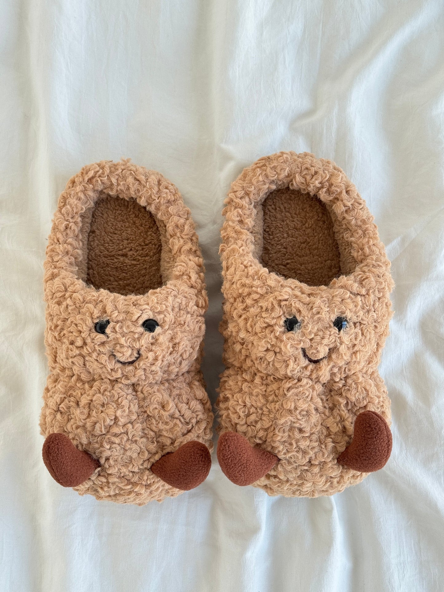 Winter Warm Fluffy Fuzzy Scuff Slippers Soft Comfy Memory Foam Non-slip Indoor House Shoes