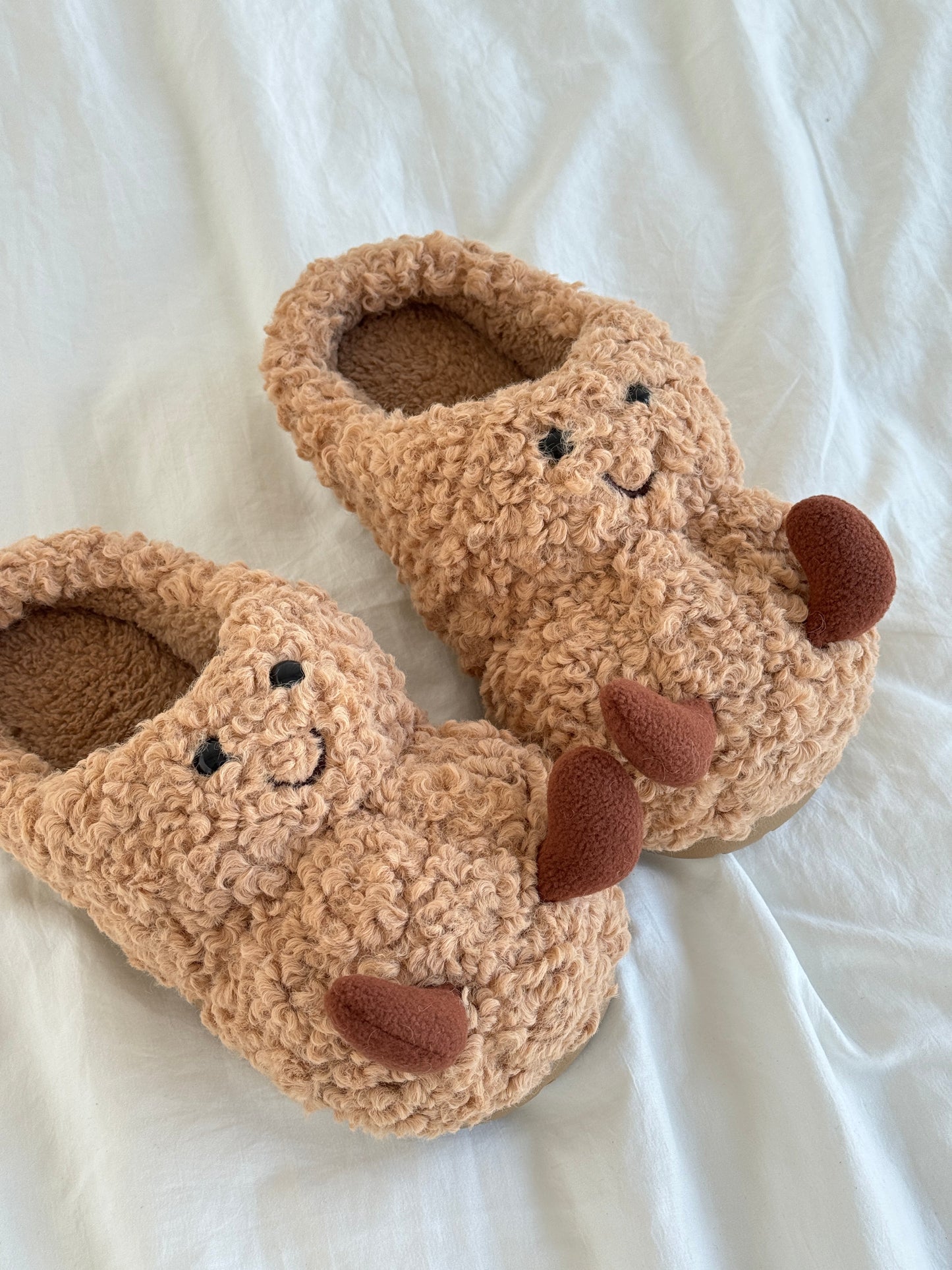 Winter Warm Fluffy Fuzzy Scuff Slippers Soft Comfy Memory Foam Non-slip Indoor House Shoes