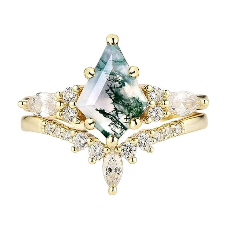Moss Agate Ring
