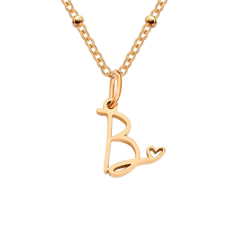 Initial Necklace, Letter Necklace, Gold Necklace, Personalized Name Necklace, Wife Gifts ,Gifts For Mom, Moms Gift, Birthday Gift for her