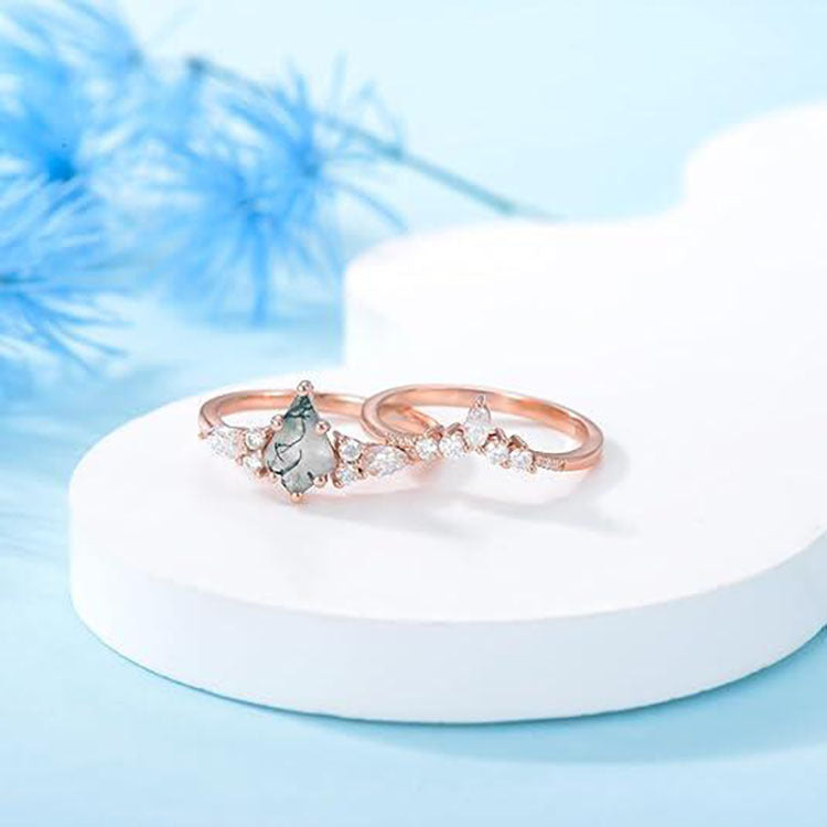 Moss Agate Ring