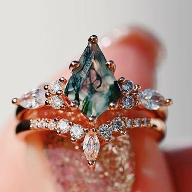Moss Agate Ring