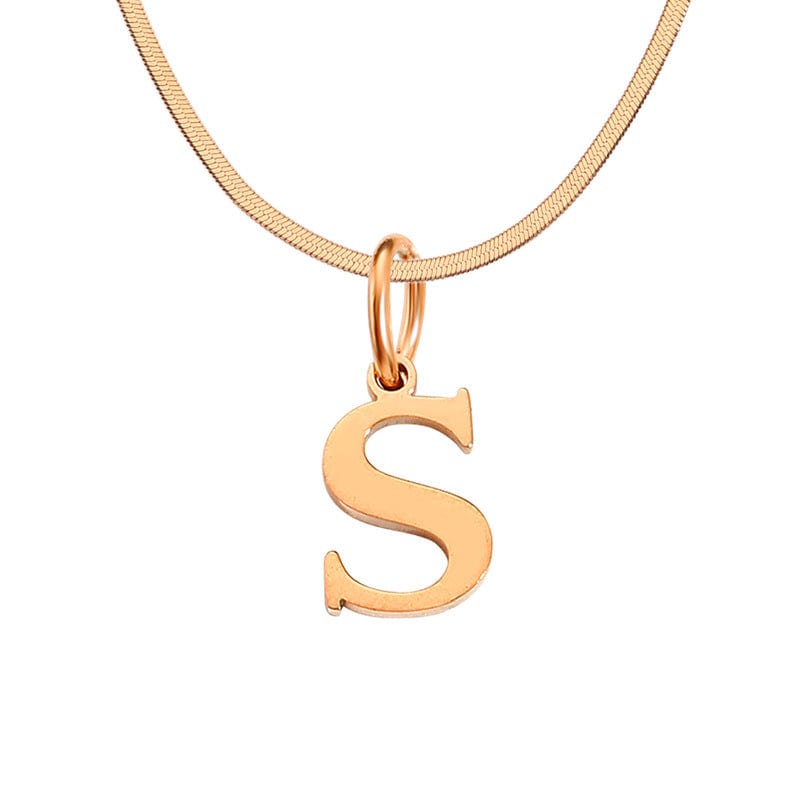 Initial Necklace, Letter Necklace, Gold Necklace, Personalized Name Necklace, Wife Gifts ,Gifts For Mom, Moms Gift, Birthday Gift for her