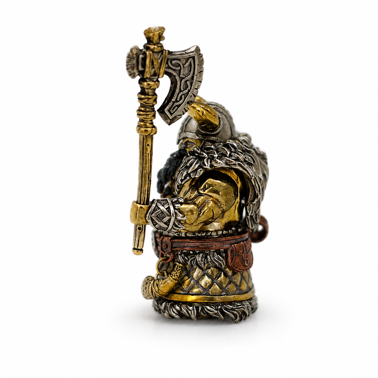 OMYEESE™ Viking Raider Magnetic Metal Desk Sculpture