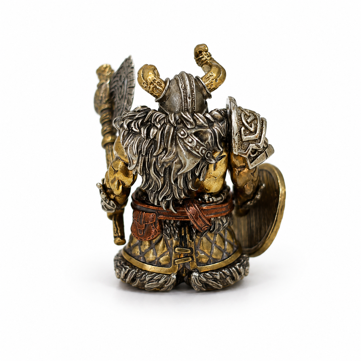 OMYEESE™ Viking Raider Magnetic Metal Desk Sculpture
