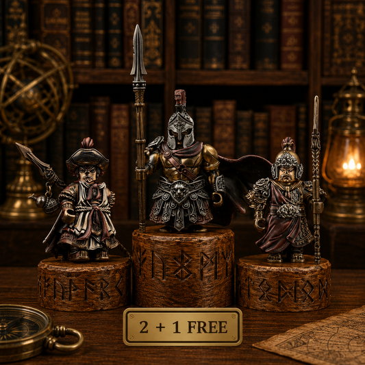 OMYEESE™ BOX IV - Metal Figurine Collection Magnetic Metal Desk Sculpture