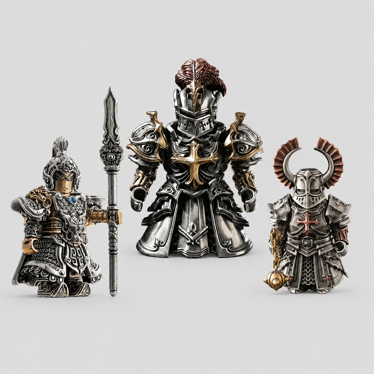 OMYEESE™ Box I 3-Pack Magnetic Metal Desk Sculpture