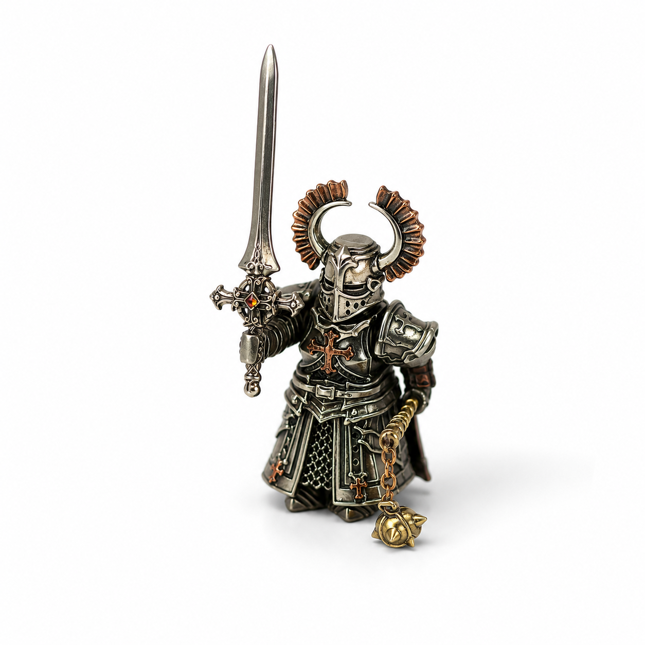 OMYEESE™ Crusader Magnetic Metal Desk Sculpture