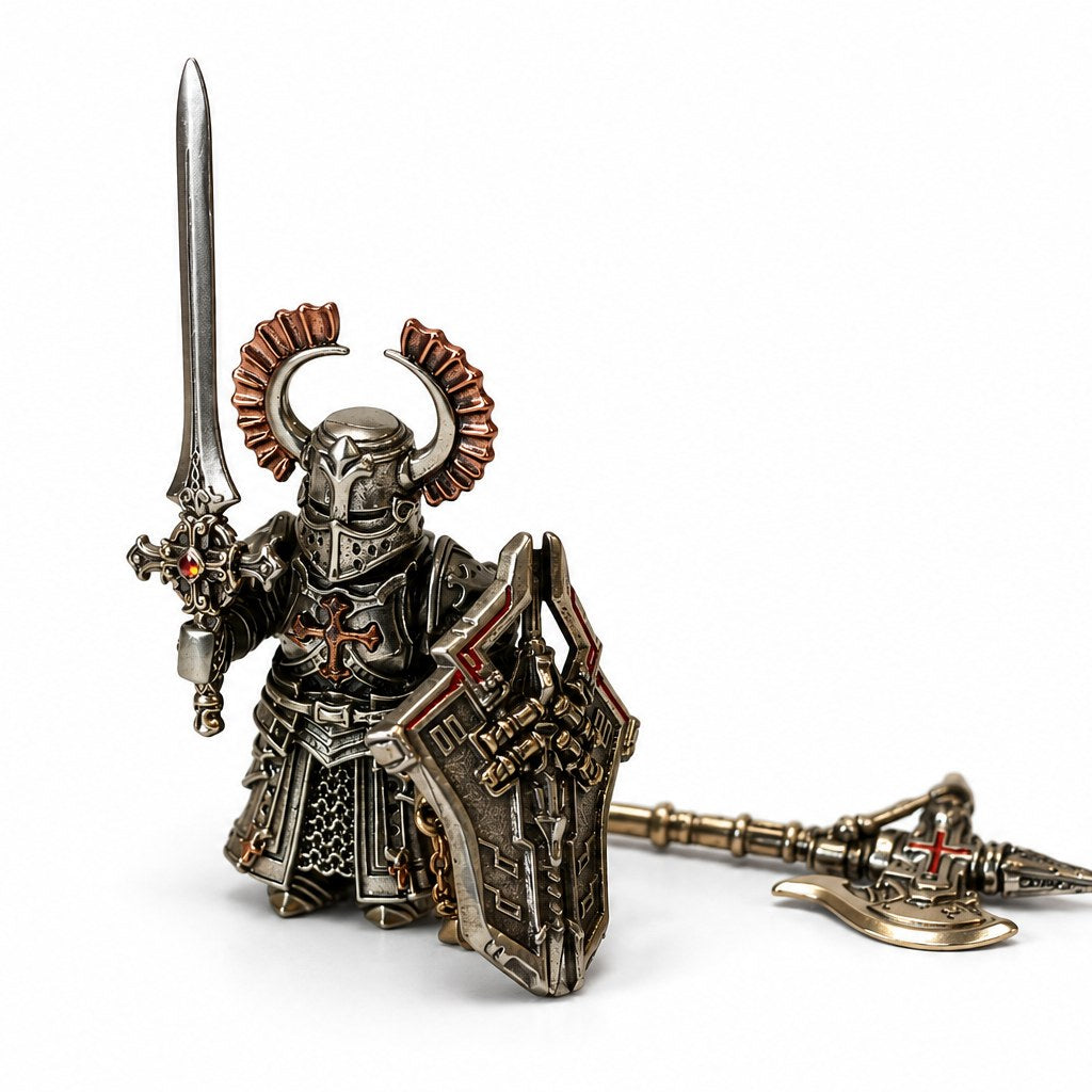 OMYEESE™ Crusader Magnetic Metal Desk Sculpture