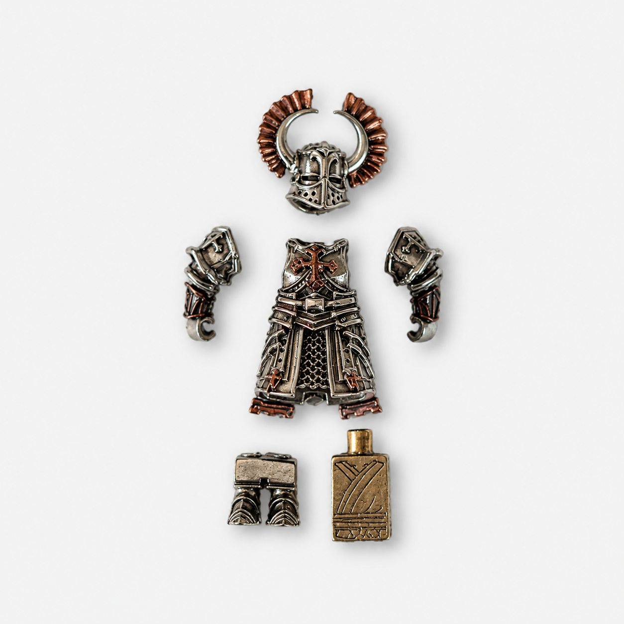OMYEESE™ Crusader Magnetic Metal Desk Sculpture