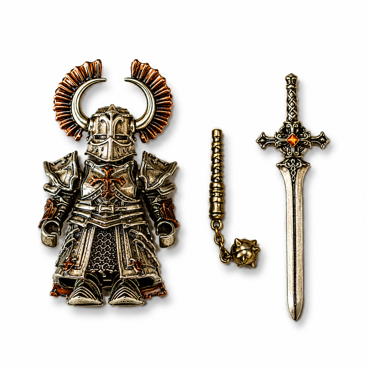 OMYEESE™ Crusader Magnetic Metal Desk Sculpture
