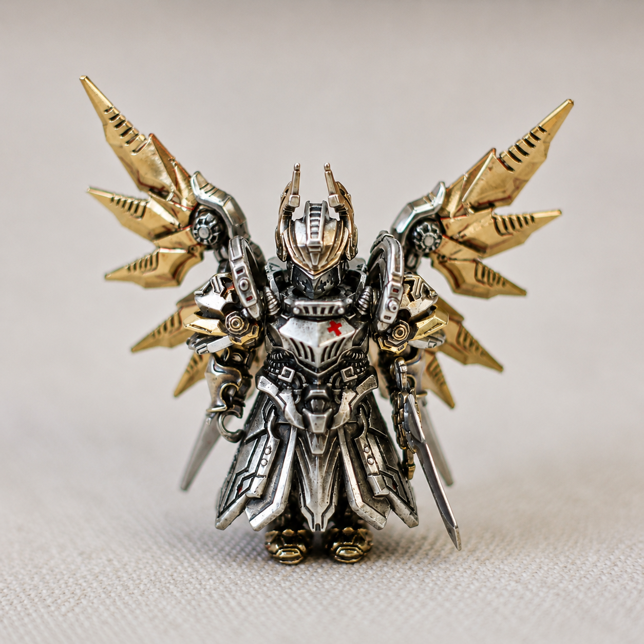 OMYEESE™ Mech Justicar Magnetic Metal Desk Sculpture