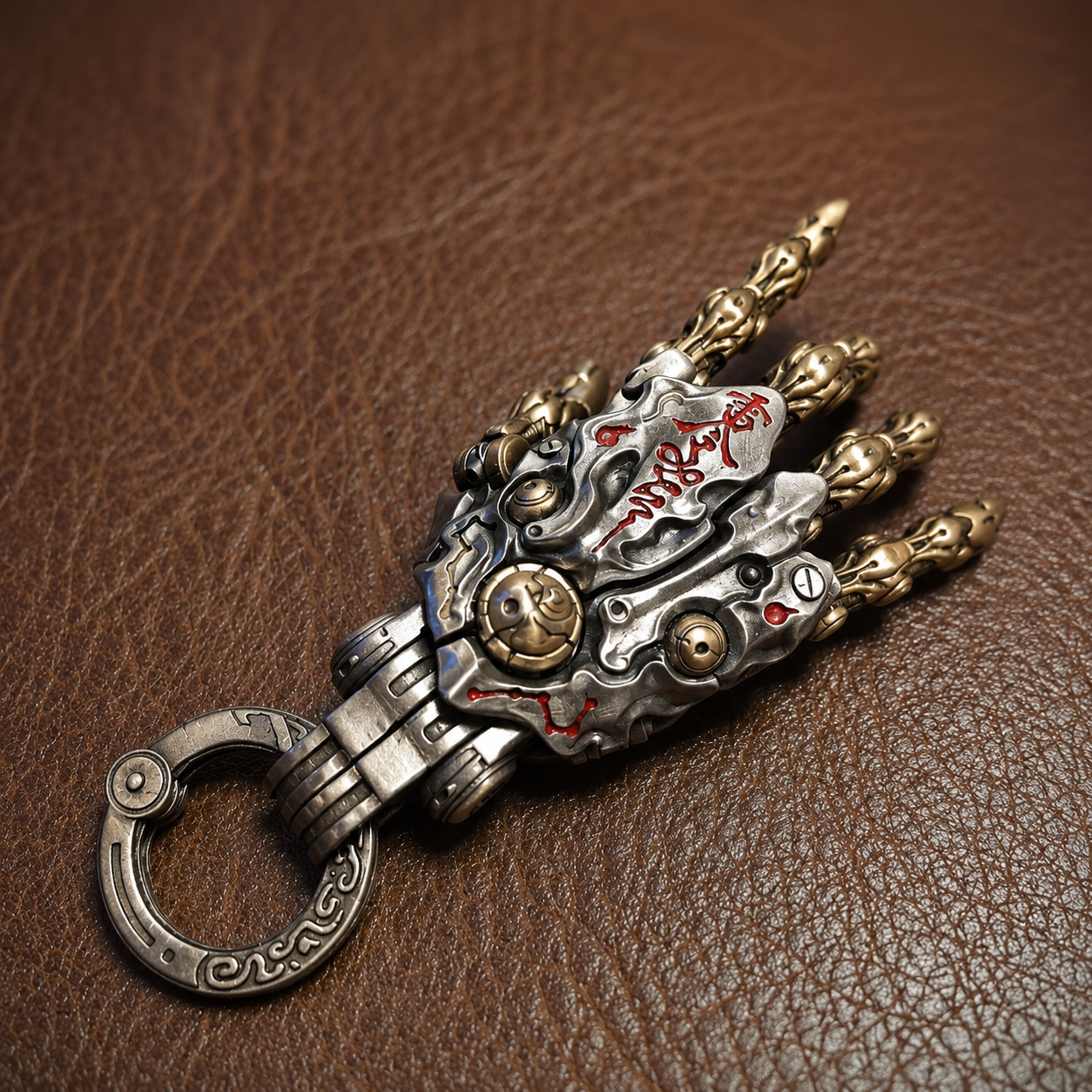 OMYEESE™ Mechanical Hand Metal Desk Sculpture