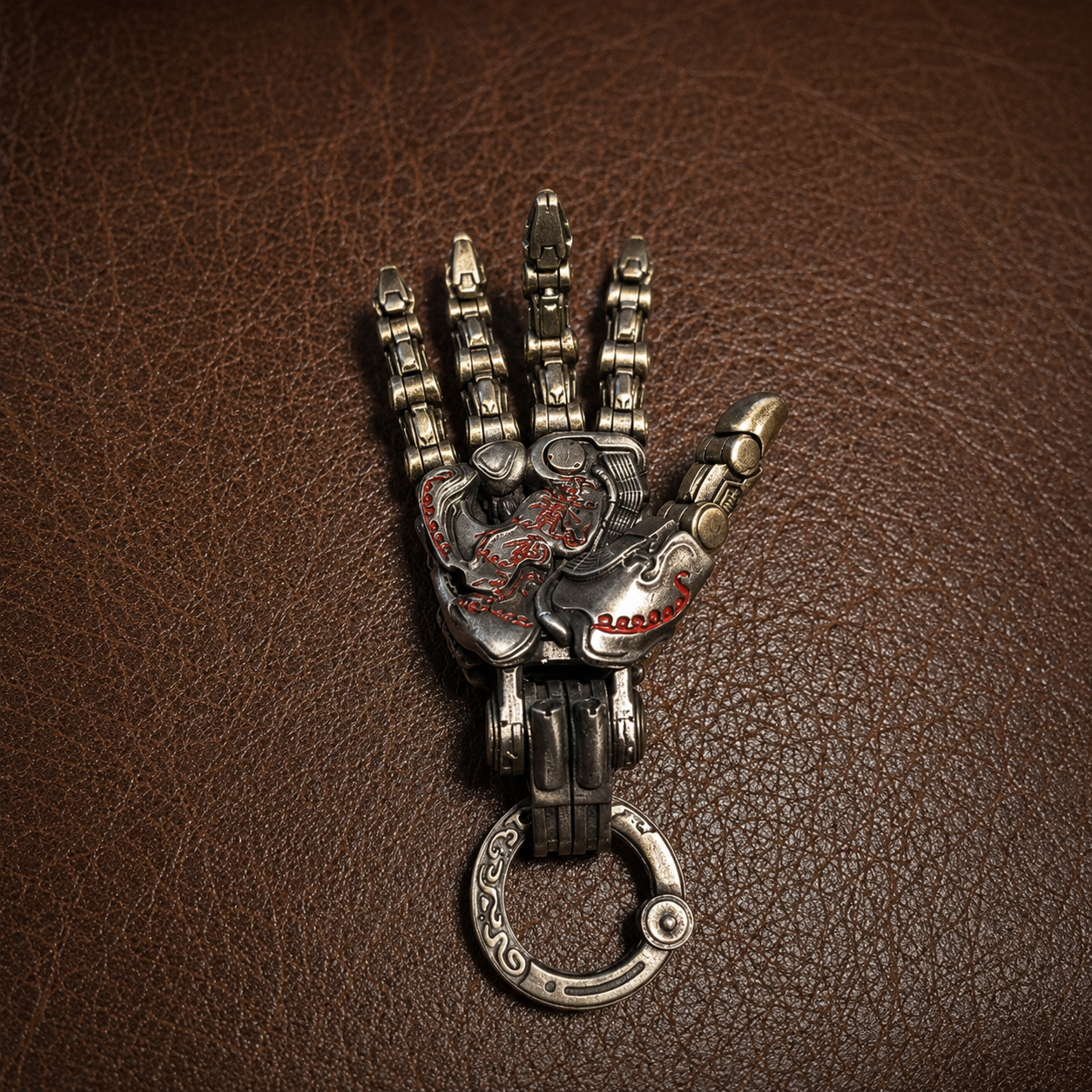 OMYEESE™ Mechanical Hand Metal Desk Sculpture