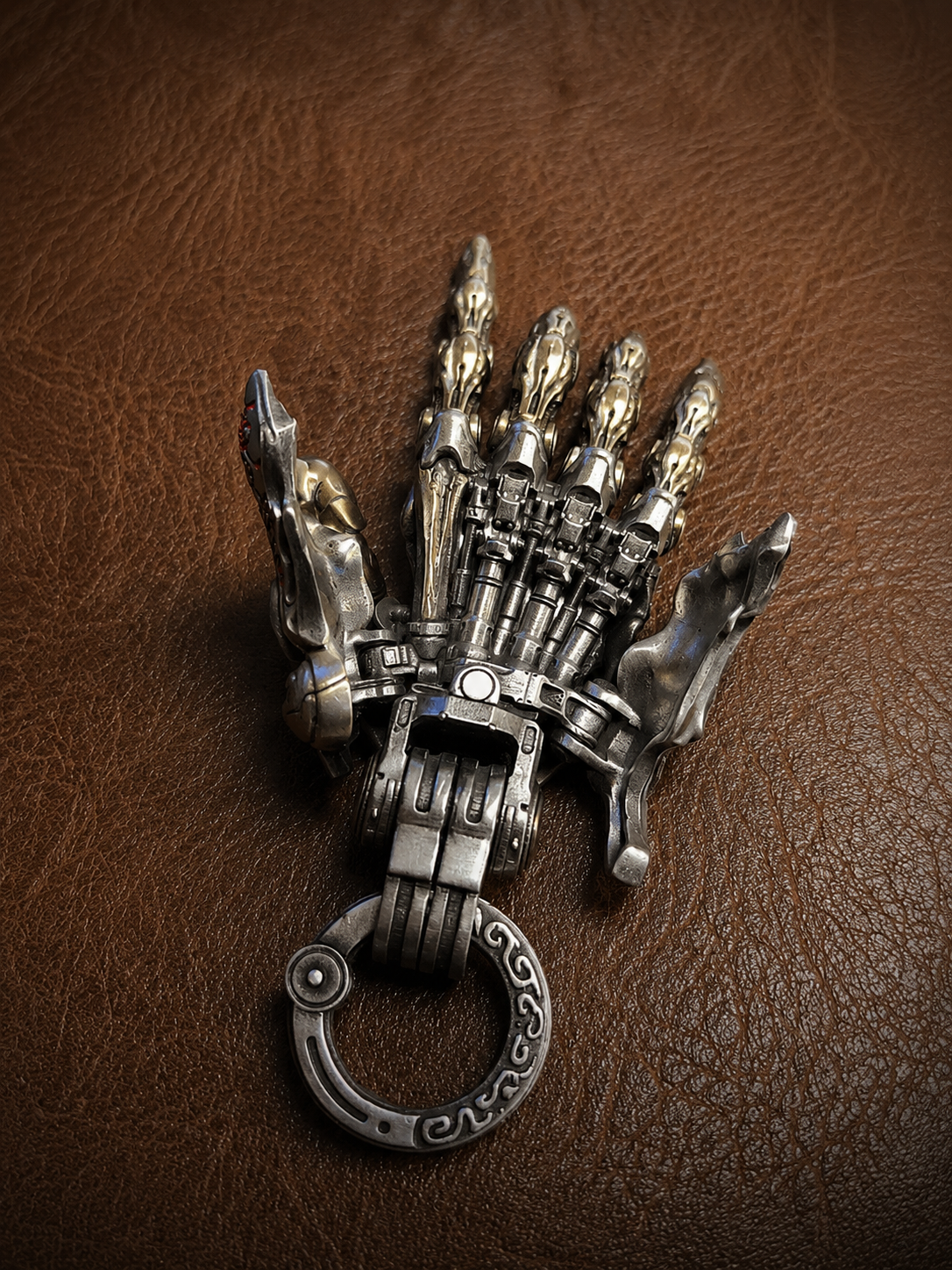 OMYEESE™ Mechanical Hand Metal Desk Sculpture