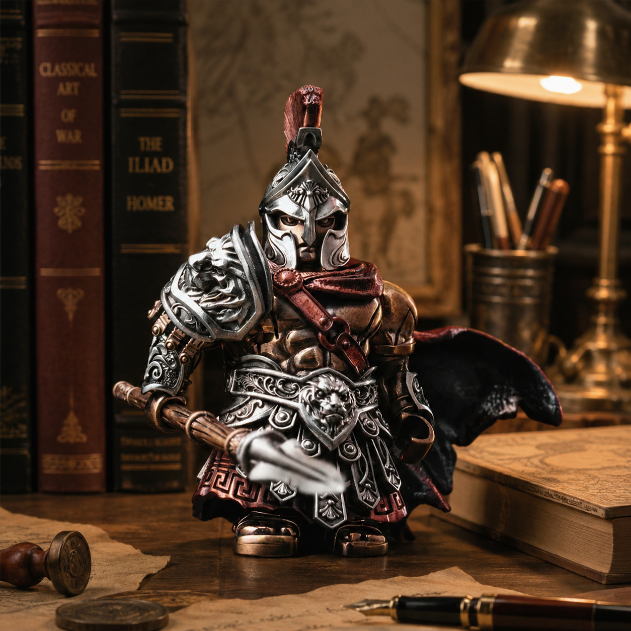 OMYEESE™ Spartan Magnetic Metal Desk Sculpture