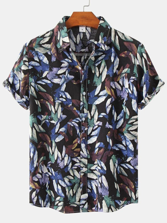 Printed Short Sleeve Men's Shirts SZYL041008