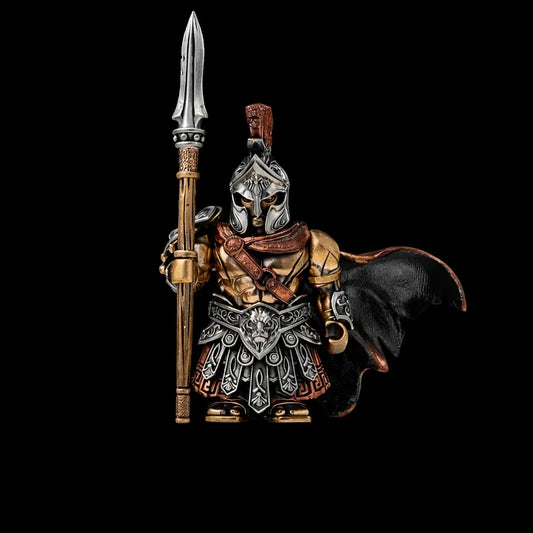 Spartan Magnetic Detachable Medieval Bronze Copper Collectible Figurine – Mini Armor Warrior