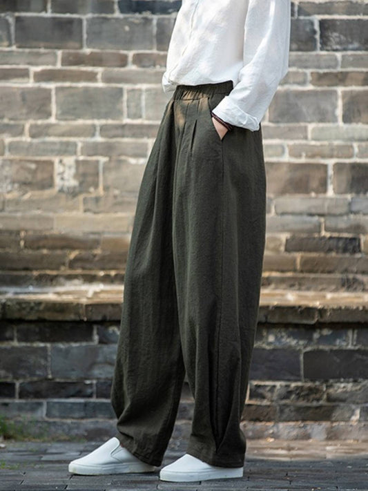 Women's Linen Pants Casual Trousers for summer