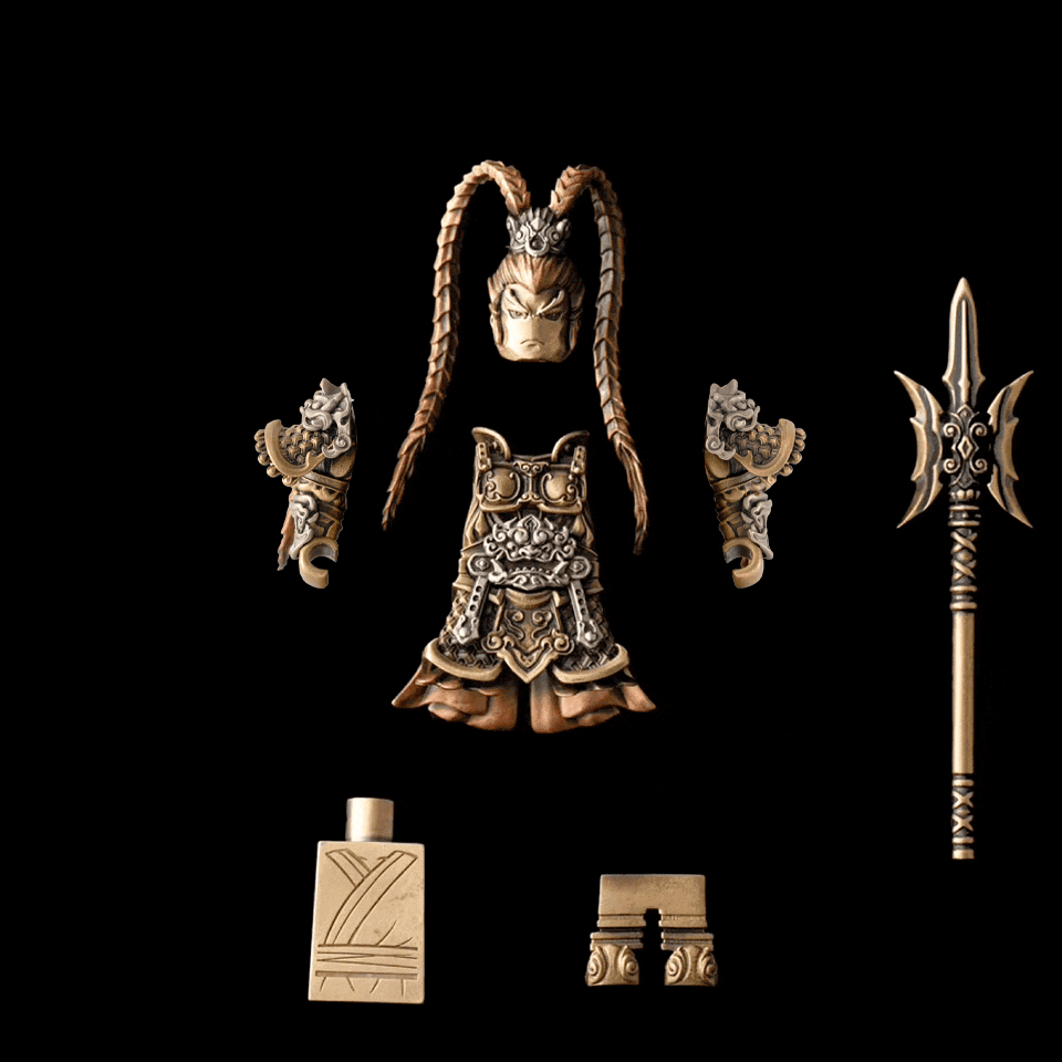 Magnetic Modular Metal Warrior Figurine – Premium Collectible Desk Display Gift