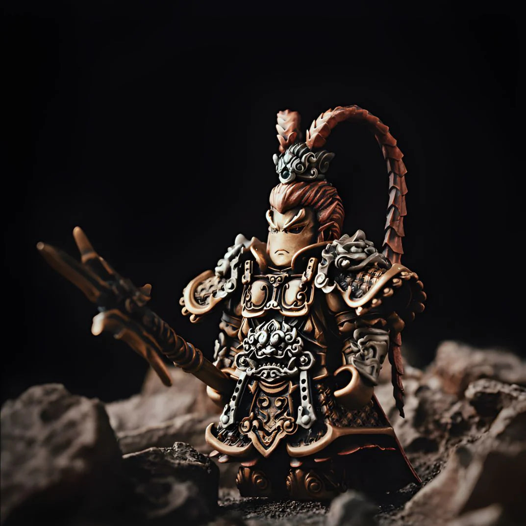 Magnetic Modular Metal Warrior Figurine – Premium Collectible Desk Display Gift